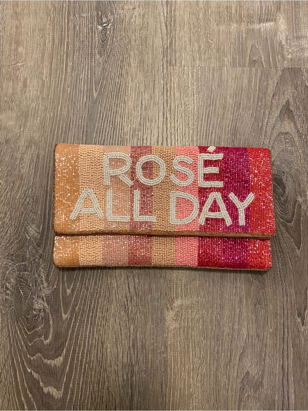 ROSE ALL DAY BEADED CLUTCH CROSSBODY BAG